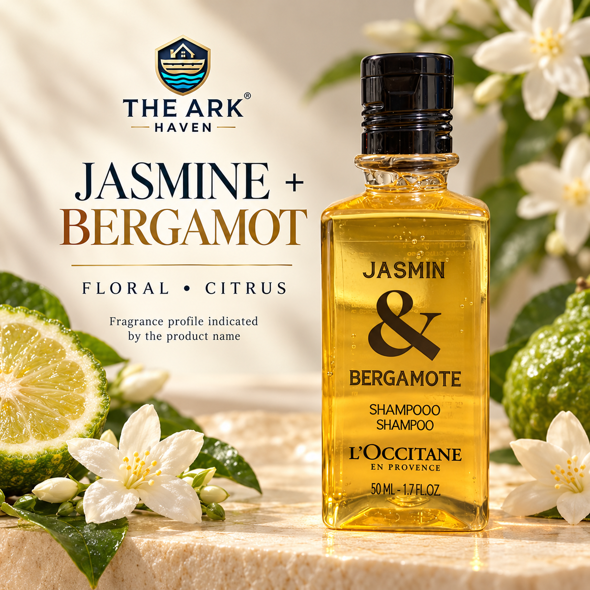 L’Occitane Jasmin & Bergamote Shampoo 50ml Travel Size