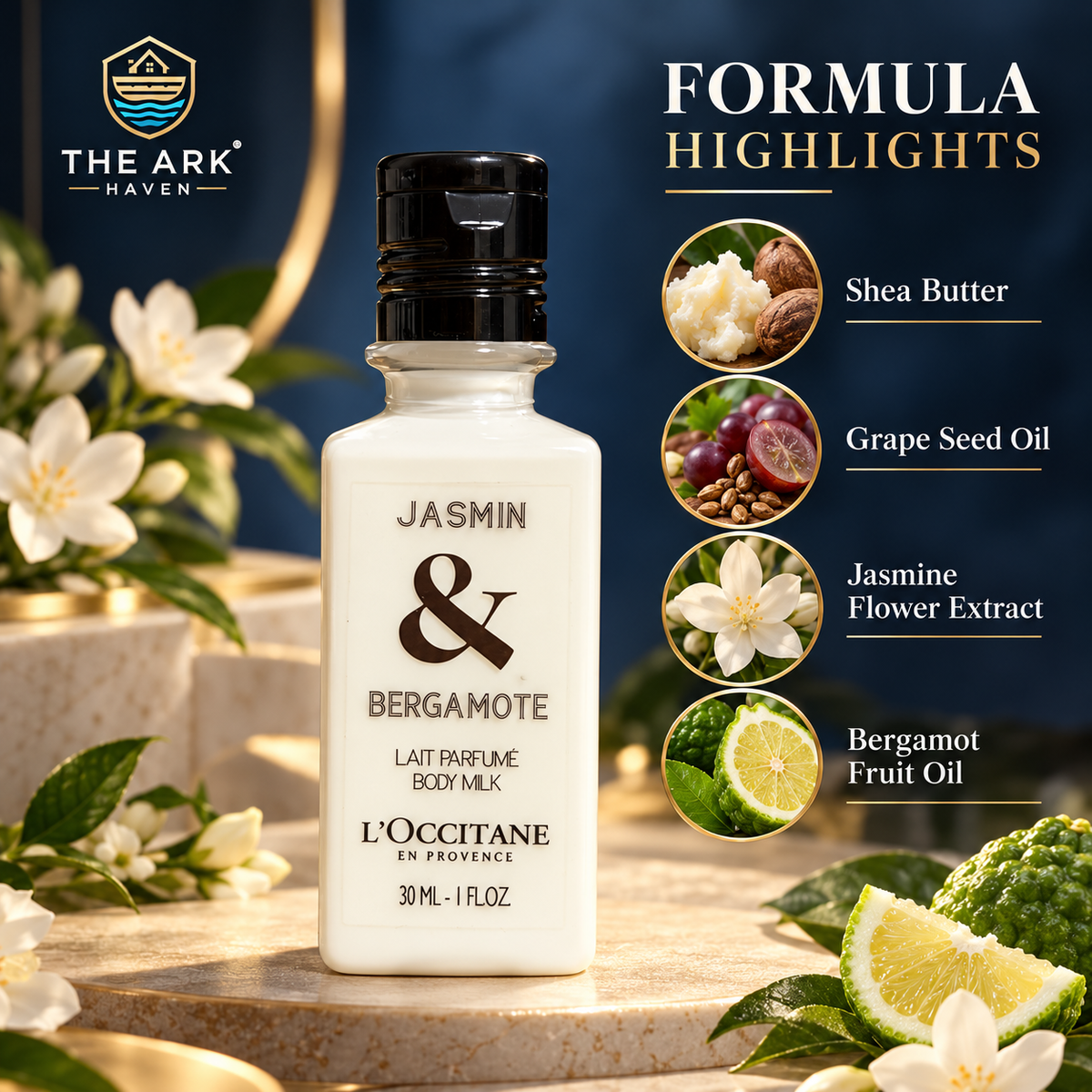 L'Occitane Jasmin & Bergamote Body Milk 30ml 1 Fl Oz