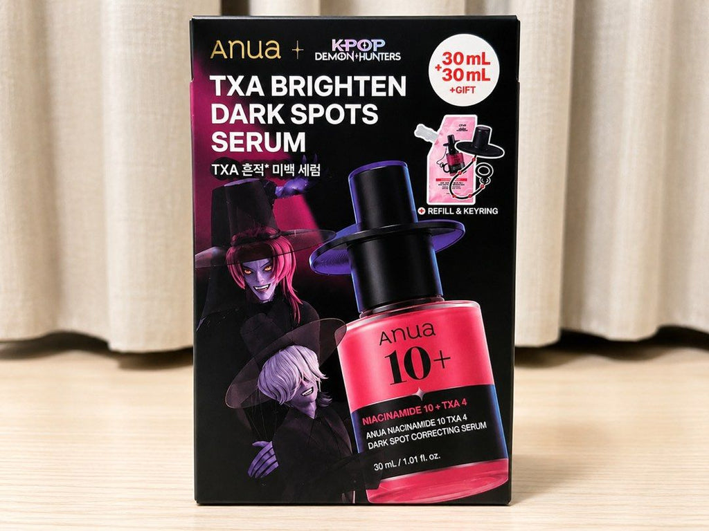 Anua TXA Dark Spot Correcting Serum 10+ 1+1 Special Set 60ml, Korea Exclusive KPOP Demon Hunters Limited Edition